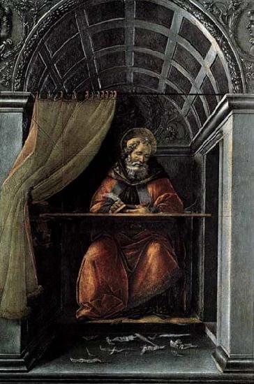 BOTTICELLI, Sandro St Augustine in His Cell Sweden oil painting art